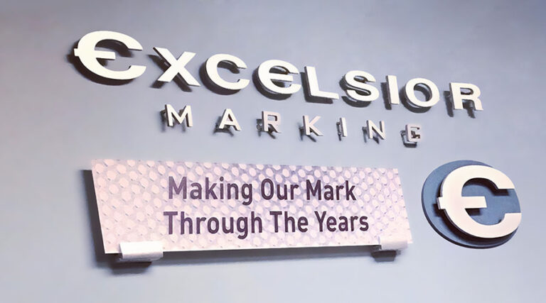 The Excelsior Marking logo represents the company's focus on high-quality printing and labeling solutions.