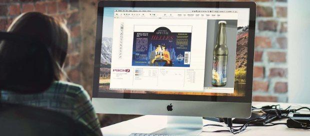 PACKZ software interface showing prepress tools used in packaging production.