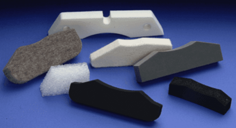 End seals used in flexographic printing to prevent ink leakage and improve press efficiency.