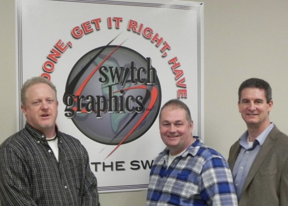 Leader in the flexo printing industry Switch Graphics, working with Anderson & Vreeland flexo printing equipment.