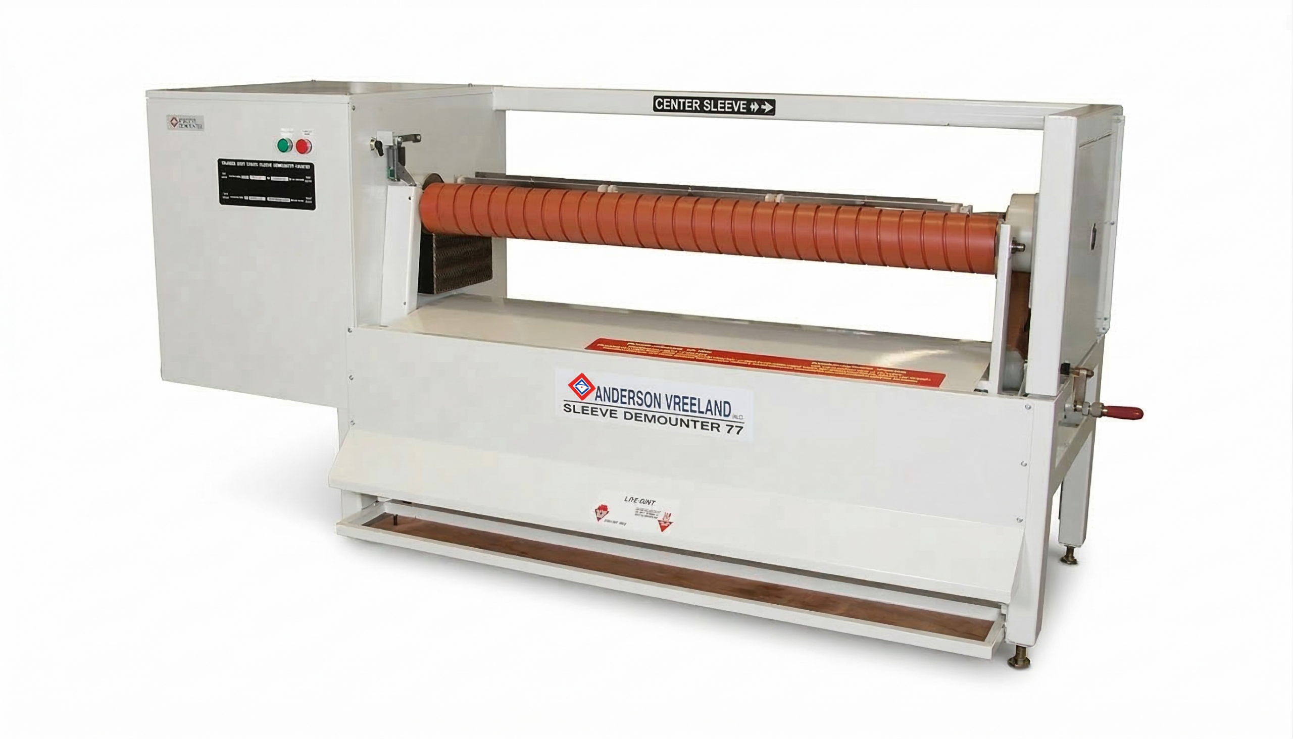 Industrial machine for sleeve demounting