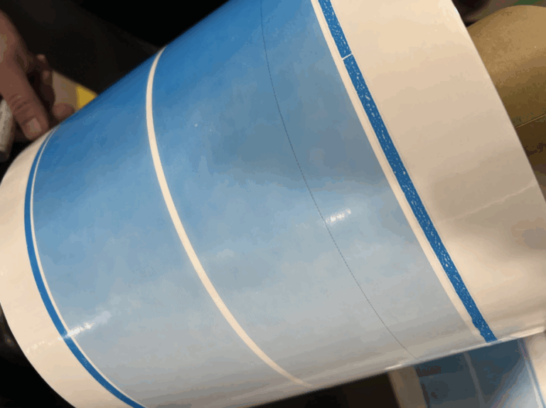 After flexographic printing support, banding issues are resolved.