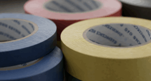 Rolls of splicing tape.